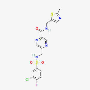 molecular formula C17H15ClFN5O3S2 B12396823 MPX-004 
