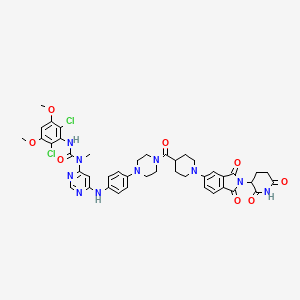 molecular formula C43H44Cl2N10O8 B12396849 LC-MB12 