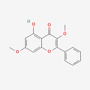 molecular formula C17H14O5 B1239686 5-Hydroxy-3,7-dimethoxyflavone CAS No. 70786-48-0