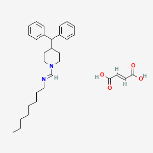 molecular formula C31H42N2O4 B1239702 4-(Diphenylimino)-1-(octylimino)methylpiperidine CAS No. 84132-11-6