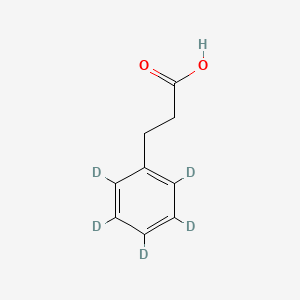 molecular formula C9H10O2 B12397114 Hydrocinnamic acid-d5 