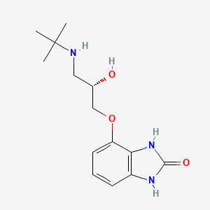 molecular formula C14H21N3O3 B1239716 UNII-Z7YP8B158Q CAS No. 95840-76-9