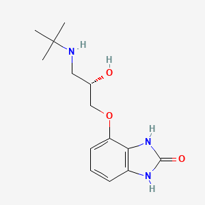 4-[(2S)-3-(tert-butylamino)-2-hydroxypropoxy]-1,3-dihydrobenzimidazol-2-one