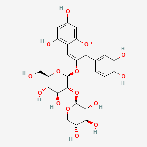 B1239717 Cyanidin 3-O-beta-D-sambubioside CAS No. 63535-17-1