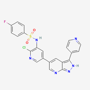 molecular formula C22H14ClFN6O2S B12397170 FD274 