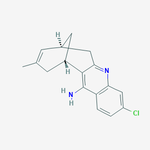 molecular formula C17H17ClN2 B1239718 (1S,13S)-7-chloro-15-methyl-10-azatetracyclo[11.3.1.02,11.04,9]heptadeca-2,4(9),5,7,10,14-hexaen-3-amine 