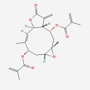 molecular formula C23H28O7 B1239740 Erioflorin methacrylate 