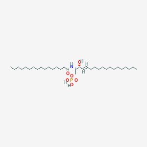 molecular formula C34H68NO6P B1239742 [(E,2S,3R)-2-(hexadecanoylamino)-3-hydroxyoctadec-4-enyl] dihydrogen phosphate 