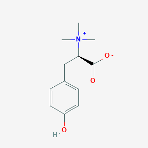 molecular formula C12H17NO3 B1239749 D-tyrosine betaine 