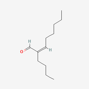 molecular formula C12H22O B1239755 2-Butyloct-2-enal CAS No. 99915-14-7