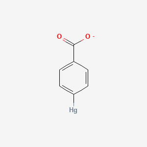 molecular formula C7H4HgO2- B1239762 p-Mercuribenzoate 