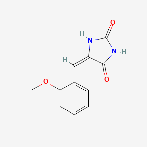 molecular formula C11H10N2O3 B1239771 5-(o-Methoxybenzylidene)hydantoin CAS No. 21730-69-8
