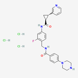 molecular formula C27H31Cl3FN5O2 B12397936 Nampt-IN-10 trihydrochloride 