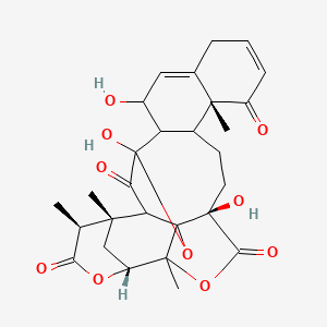 (1S,2S,14R,18R,22R,25S)-5,7,18-trihydroxy-1,14,21,25-tetramethyl-4,20,23-trioxaheptacyclo[20.3.1.12,5.03,18.03,21.06,15.09,14]heptacosa-8,11-diene-13,19,24,27-tetrone