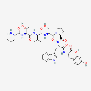 molecular formula C43H60N8O11 B12398327 ErbB-2-binding peptide CAS No. 562791-56-4