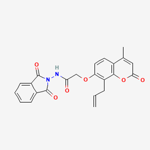 molecular formula C23H18N2O6 B12398370 Gaba-AT-IN-1 