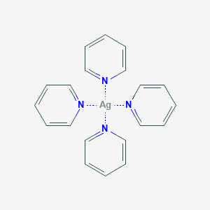 molecular formula C20H20AgN4 B1239840 tetrakis(pyridine)silver(II) 