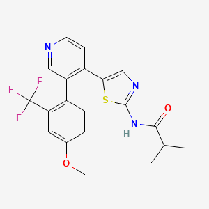 molecular formula C20H18F3N3O2S B12398419 CRT 0105446 