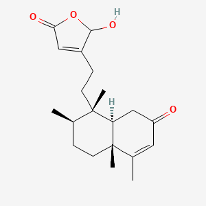 molecular formula C20H28O4 B12398488 16(R/S)-Hydroxy-3,13Z-kolavadien-15,16-olide-2-one 