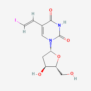 molecular formula C11H13IN2O5 B1239849 E-5-(2-iodovinyl)-2'-deoxyuridine CAS No. 69304-48-9