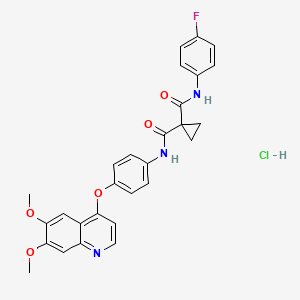 molecular formula C28H25ClFN3O5 B12398556 Cabozantinib hydrochloride CAS No. 1817759-42-4