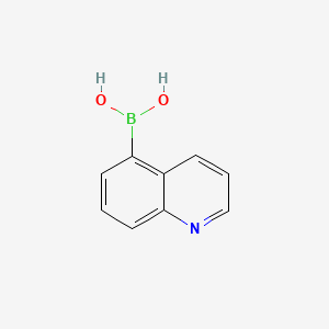 molecular formula C9H8BNO2 B1239883 5-Quinolinylboronic acid CAS No. 355386-94-6