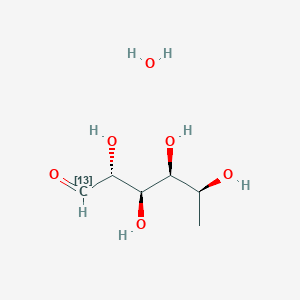 molecular formula C6H14O6 B12398908 Rhamnose-13C monohydrate 