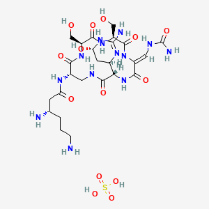molecular formula C25H45N13O14S B1239892 Viomycin sulfate CAS No. 37883-00-4