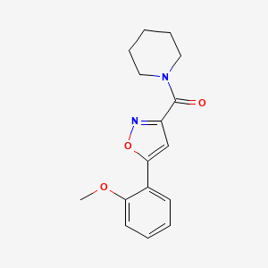 [5-(2-Methoxyphenyl)-3-isoxazolyl]-(1-piperidinyl)methanone