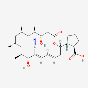 (1r,2r)-2-[(2s,4e,6e,8r,9s,11r,13s,15s,16s)-7-Cyano-8,16-Dihydroxy-9,11,13,15-Tetramethyl-18-Oxooxacyclooctadeca-4,6-Dien-2-Yl]cyclopentanecarboxylic Acid