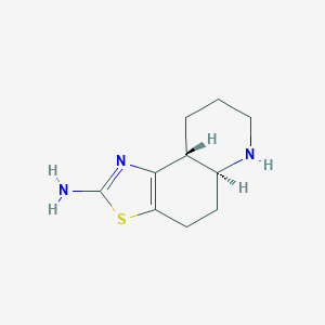 molecular formula C10H15N3S B123994 trans-4,5,5a,6,7,8,9,9a-Octahydrothiazolo(4,5-f)quinolin-2-amine CAS No. 153260-24-3