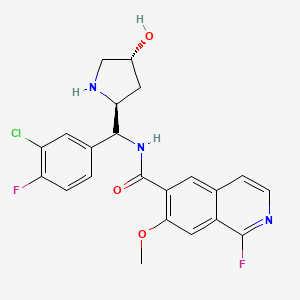 molecular formula C22H20ClF2N3O3 B12399513 (2S,4R)-DS89002333 