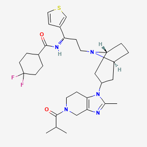 molecular formula C32H45F2N5O2S B12399551 CCR5 antagonist 2 