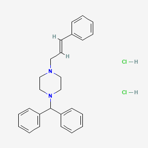 molecular formula C26H30Cl2N2 B1239967 Cinnarizine dihydrochloride CAS No. 7002-58-6