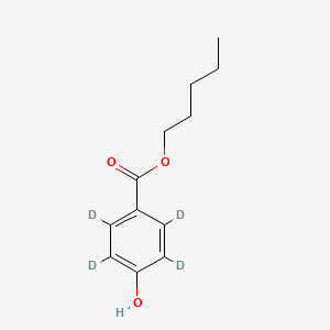 molecular formula C12H16O3 B12399809 Pentyl 4-hydroxybenzoate-d4 