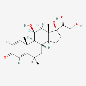 molecular formula C22H30O5 B12400001 Methylprednisolone-d7 