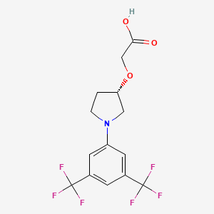 molecular formula C14H13F6NO3 B12400058 RBP4 inhibitor 1 
