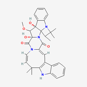 molecular formula C33H34N4O5 B1240008 Okaramine B 