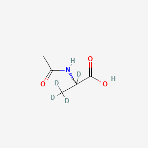 molecular formula C5H9NO3 B12400165 Ac-Ala-OH-d4 