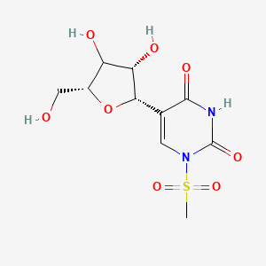 molecular formula C10H14N2O8S B12400169 N1-Methylsulfonyl pseudouridine 