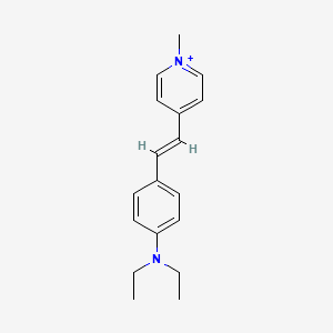 molecular formula C18H23N2+ B1240017 4-(4-Diethylaminostyryl)-1-methylpyridinium 