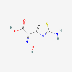 molecular formula C5H5N3O3S B1240024 (Z)-2-(2-Aminothiazol-4-yl)-2-(hydroxyimino)acetic acid 