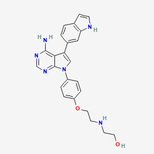molecular formula C24H24N6O2 B12400261 Mpo-IN-5 