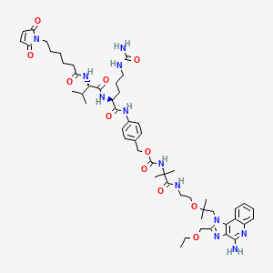 molecular formula C52H72N12O11 B12400268 MC-Val-Cit-PAB-Amide-TLR7 agonist 4 