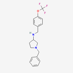 molecular formula C19H21F3N2O B12400359 AChE/BChE/BACE-1-IN-1 