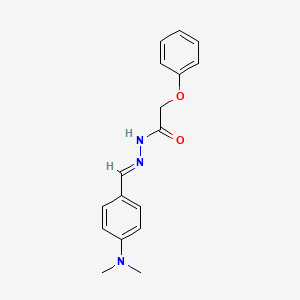 molecular formula C17H19N3O2 B1240039 N'-{(E)-[4-(dimethylamino)phenyl]methylidene}-2-phenoxyacetohydrazide 