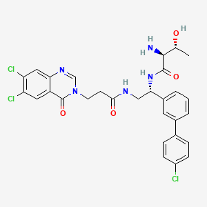 molecular formula C29H28Cl3N5O4 B12400415 Antibacterial agent 93 