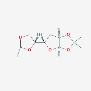 molecular formula C12H20O5 B12400447 (3aR,5S,6aS)-5-[(4R)-2,2-dimethyl-1,3-dioxolan-4-yl]-2,2-dimethyl-3a,5,6,6a-tetrahydrofuro[2,3-d][1,3]dioxole 