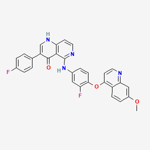 molecular formula C30H20F2N4O3 B12400472 c-Met-IN-11 