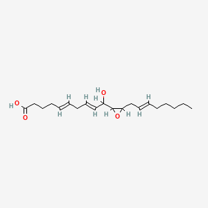 molecular formula C20H32O4 B1240053 10-Hydroxy-11,12-epoxyeicosa-5,8,14-trienoic acid CAS No. 71799-95-6